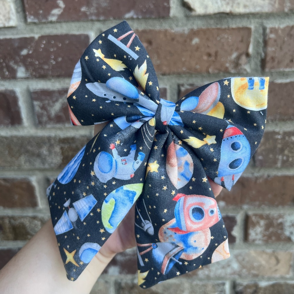 Space Adventure Kids Hair Bow